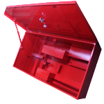 Red Tool Box Interior